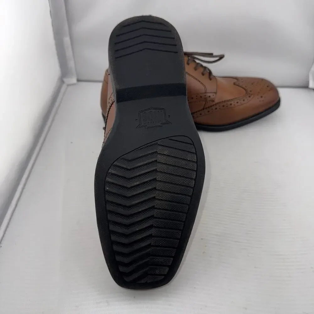 Florsheim Reveal Wingtip Jr Boys' Toddler-Youth Oxford 2M Cognac‎ Brown Tan